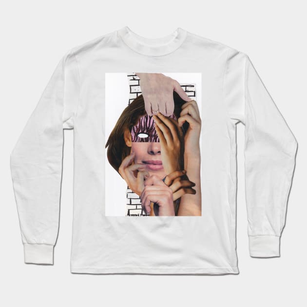under the skin surreal abstract Long Sleeve T-Shirt by JMCdesign